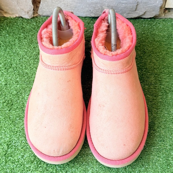 UGG Classic Ultra Mini Pink Blossom Women’s Boots - Picture 3 of 11
